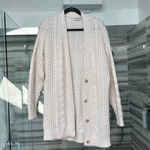 Babaton <artizia> cream cardigan sweater